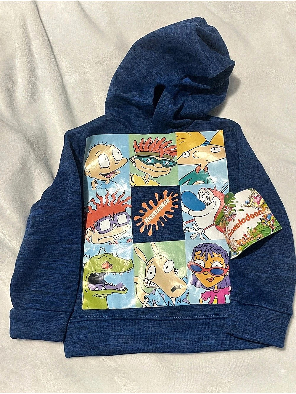 Nickelodeon Kids Blue Graphic Hoodie New